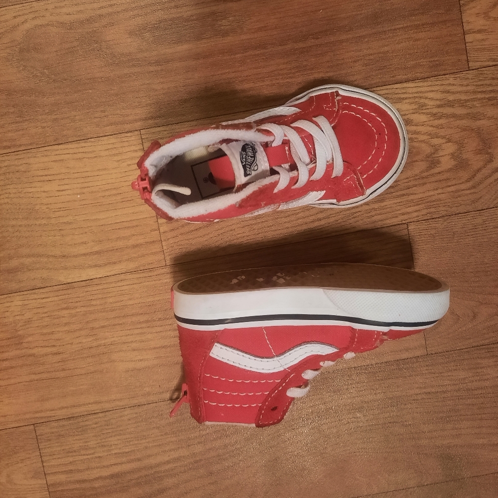 SOLD Vans, Toddler Size 5, Red and White